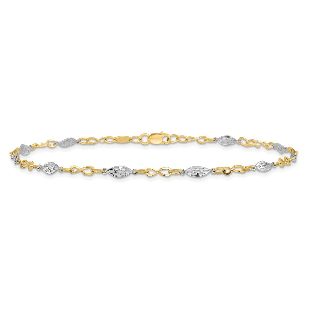 Gold 4mm Other Chains Anklet, 9