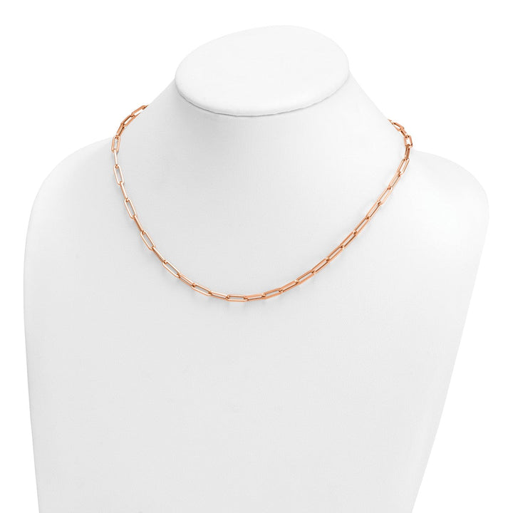 Gold 4mm Paperclip Necklace, 18" - Necklace - Design Jewellers Edmonton