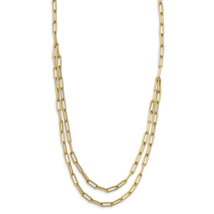 Gold 4mm Paperclip Necklace, 20" - Necklace - Design Jewellers Edmonton