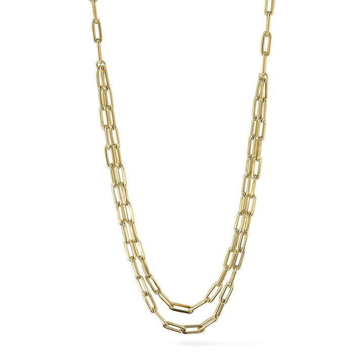Gold 4mm Paperclip Necklace, 20" - Necklace - Design Jewellers Edmonton