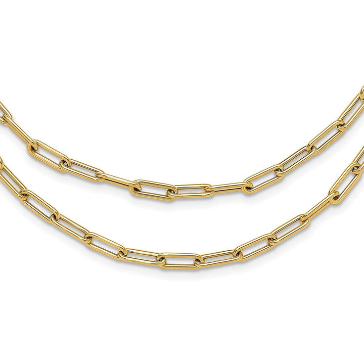 Gold 4mm Paperclip Necklace, 20" - Necklace - Design Jewellers Edmonton