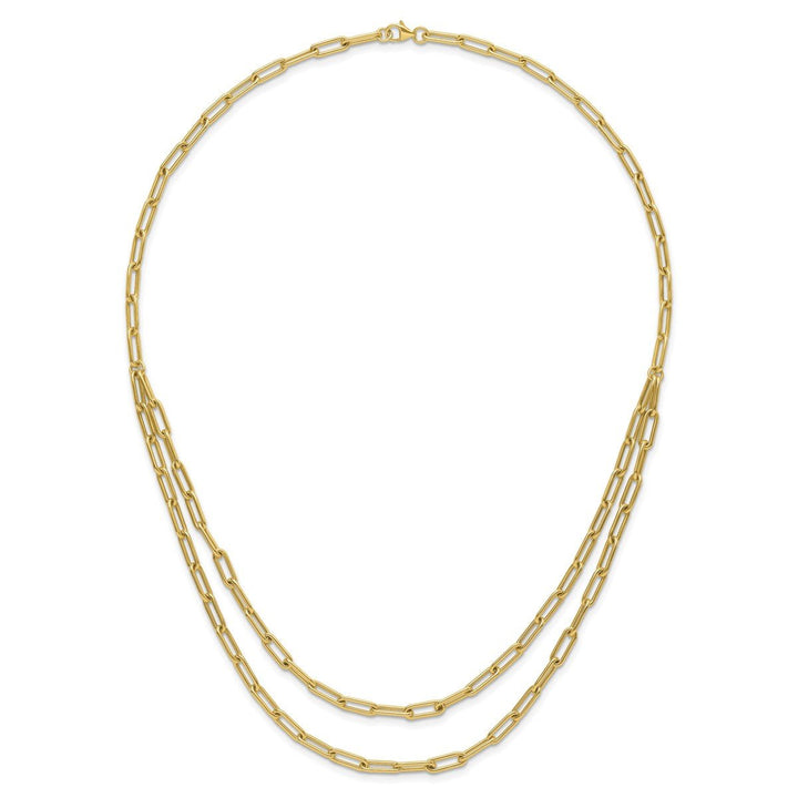 Gold 4mm Paperclip Necklace, 20" - Necklace - Design Jewellers Edmonton