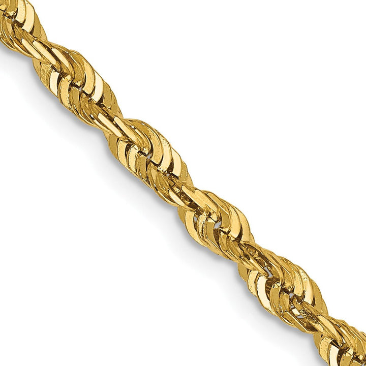 Gold 4mm Rope Chain, 1" - Chain - Design Jewellers Edmonton