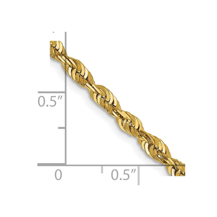 Gold 4mm Rope Chain, 1" - Chain - Design Jewellers Edmonton