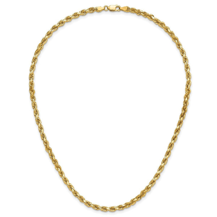 Gold 4mm Rope Chain, 16" - Chain - Design Jewellers Edmonton