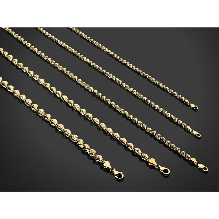 Gold 4mm Rope Chain, 16" - Chain - Design Jewellers Edmonton