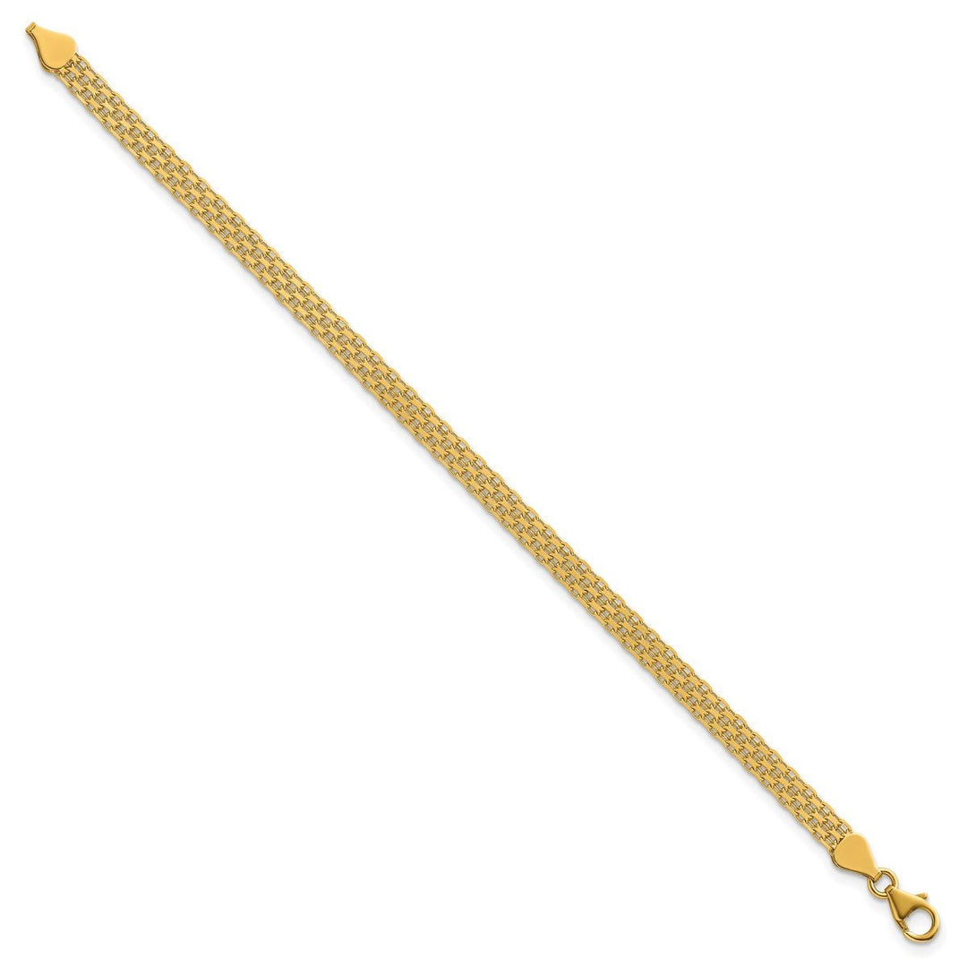 Gold 5.1mm Bismark Chain, 7.5