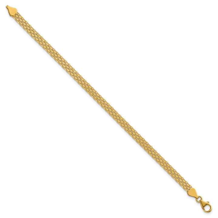 Gold 5.1mm Bismark Chain, 7.5" - Chain - Design Jewellers Edmonton