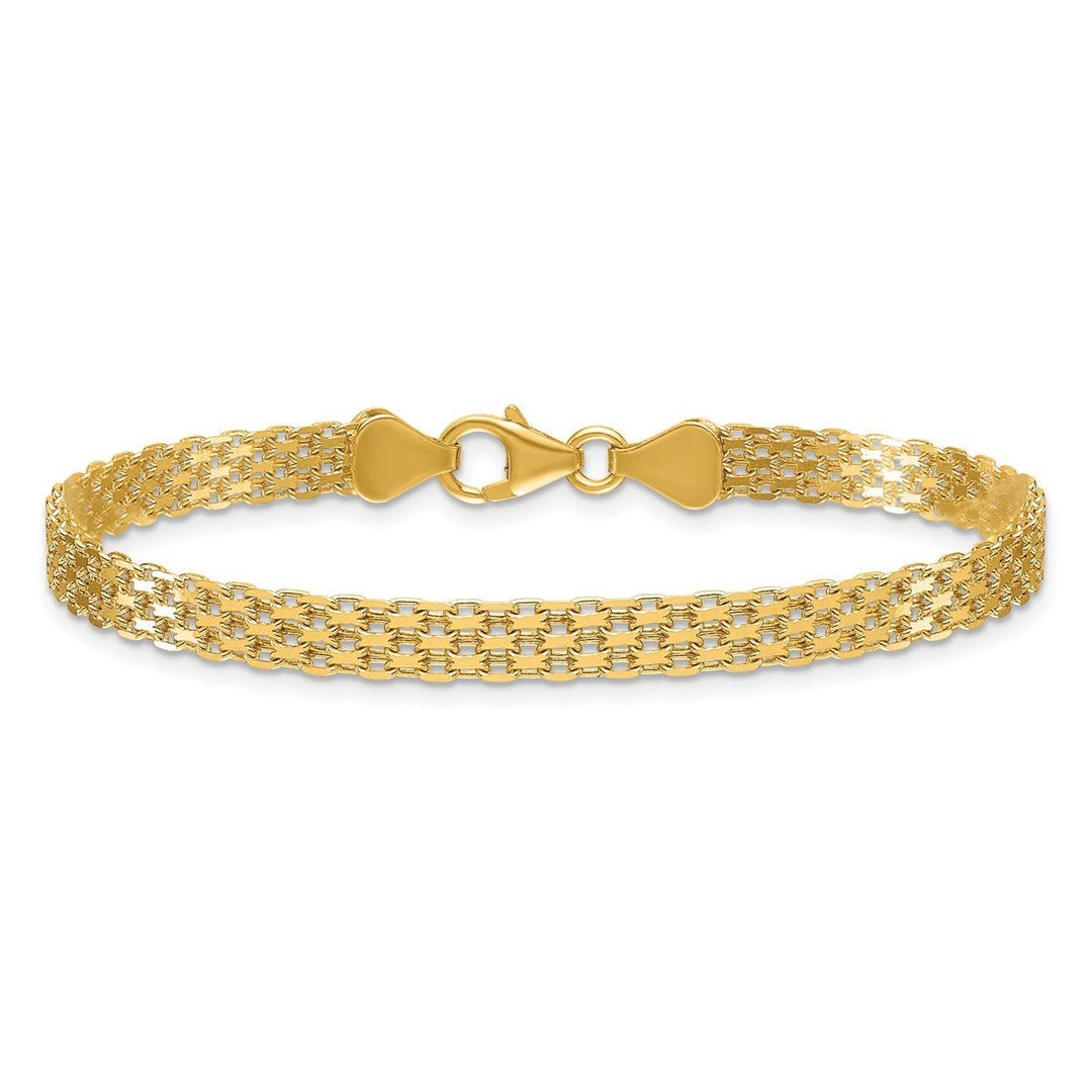 Gold 5.1mm Bismark Chain, 7.5
