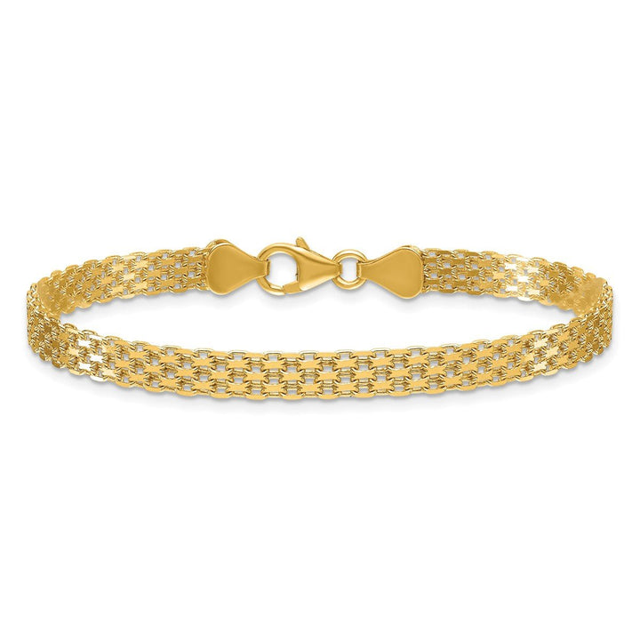 Gold 5.1mm Bismark Chain, 7.5" - Chain - Design Jewellers Edmonton