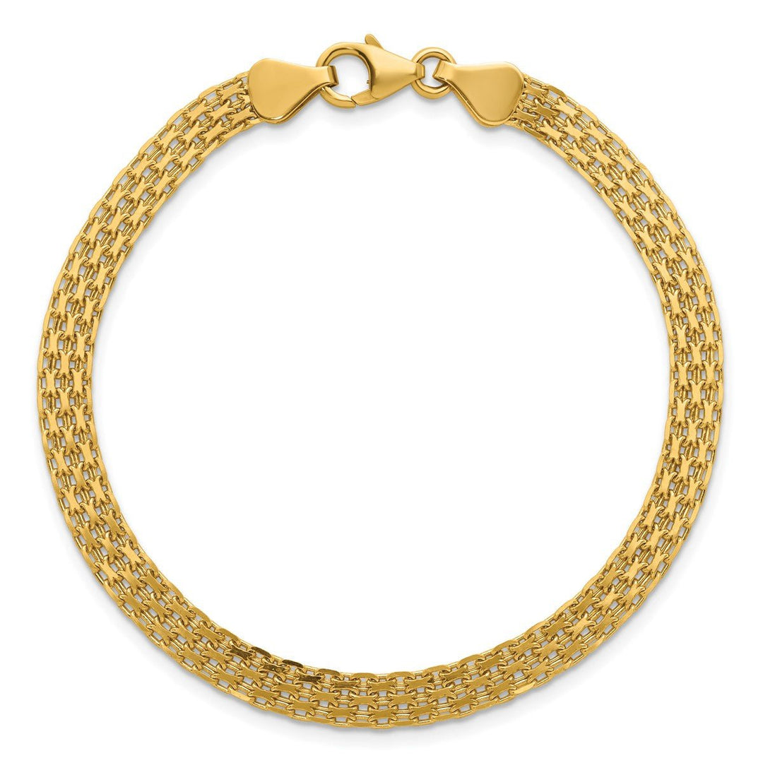 Gold 5.1mm Bismark Chain, 7.5