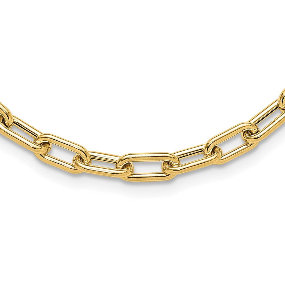 Gold 5.1mm Cable Necklace, 18"