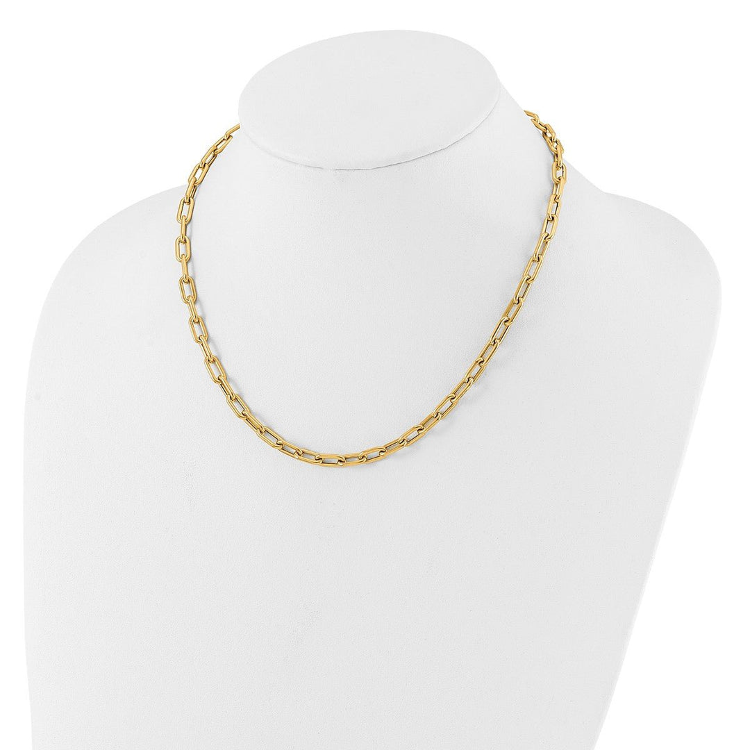 Gold 5.1mm Cable Necklace, 18