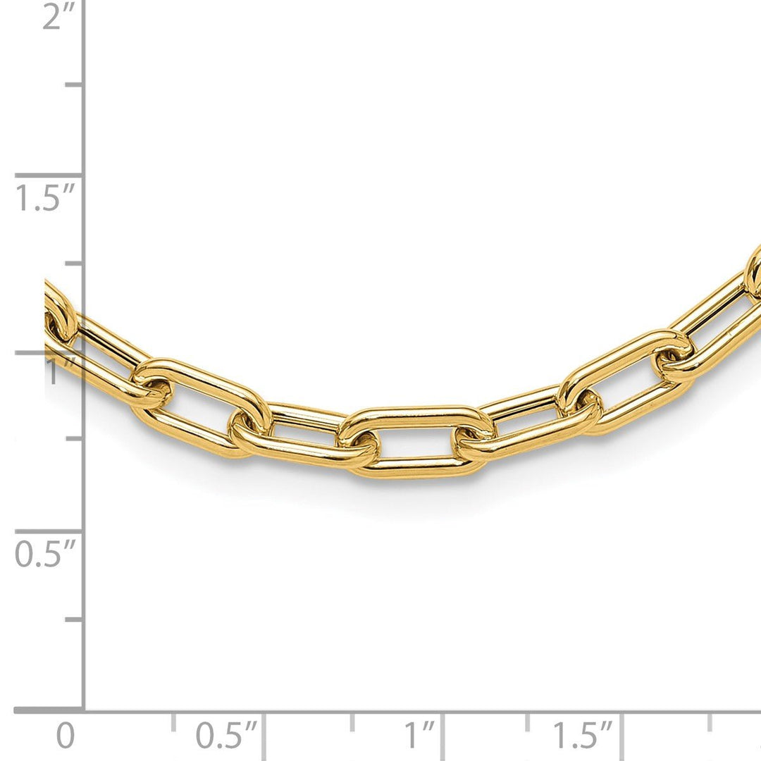 Gold 5.1mm Cable Necklace, 18