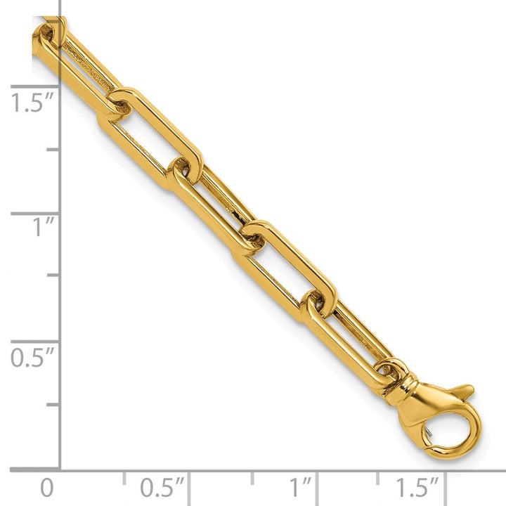 Gold 5.1mm Paperclip Chain, 8.5" - Chain - Design Jewellers Edmonton