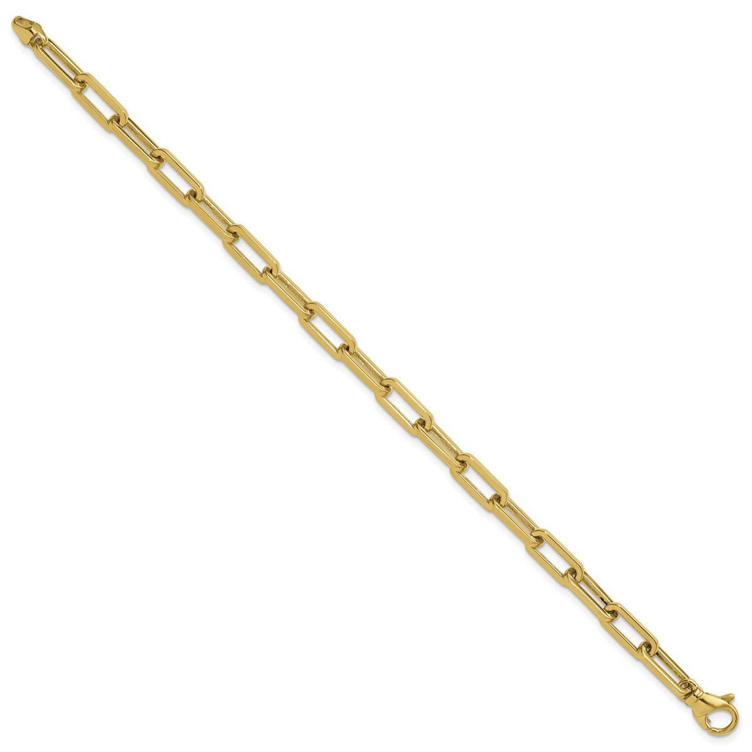Gold 5.1mm Paperclip Chain, 8.5