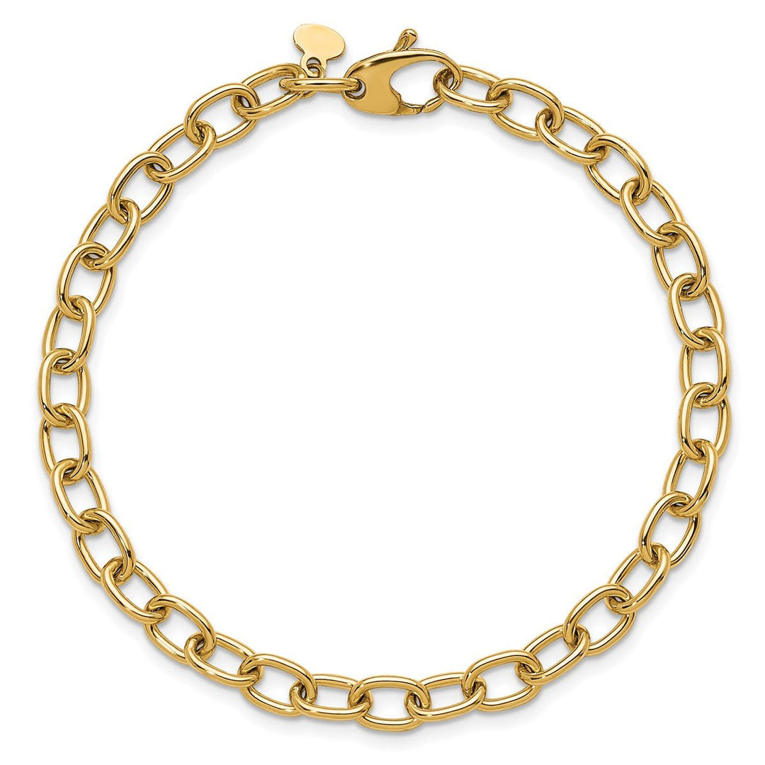 Gold 5.25mm Cable Bracelet, 7.5