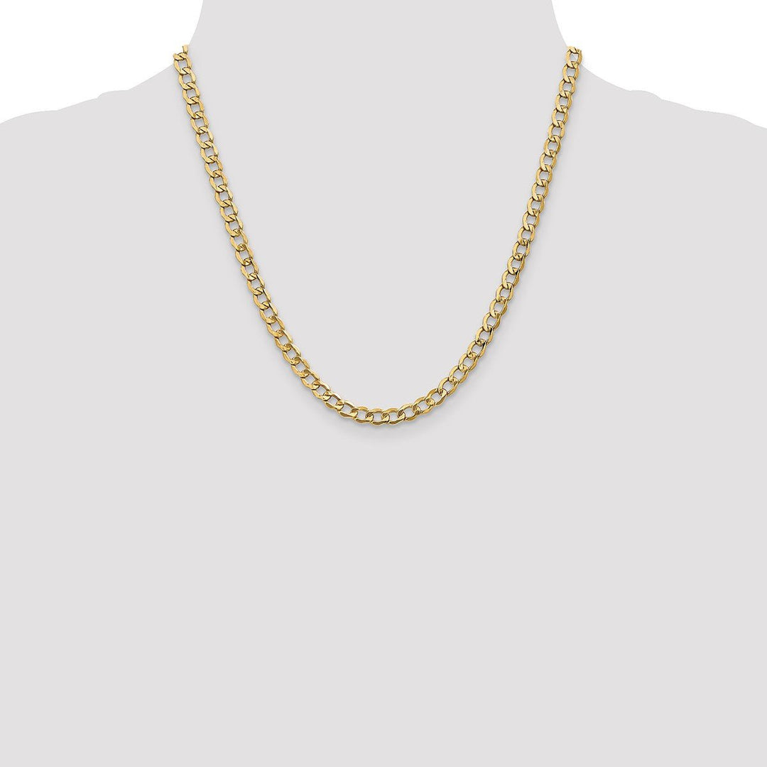 Gold 5.25mm Curb Chain, 20