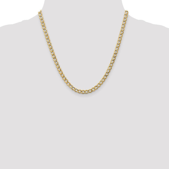Gold 5.25mm Curb Chain, 20" - Chain - Design Jewellers Edmonton