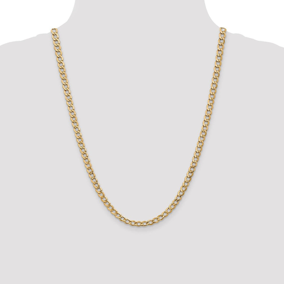 Gold 5.25mm Curb Chain, 24