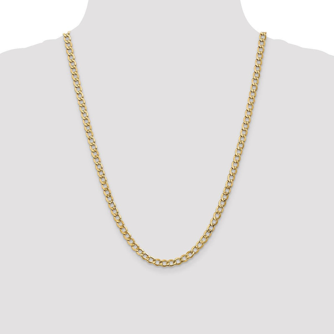 Gold 5.25mm Curb Chain, 24