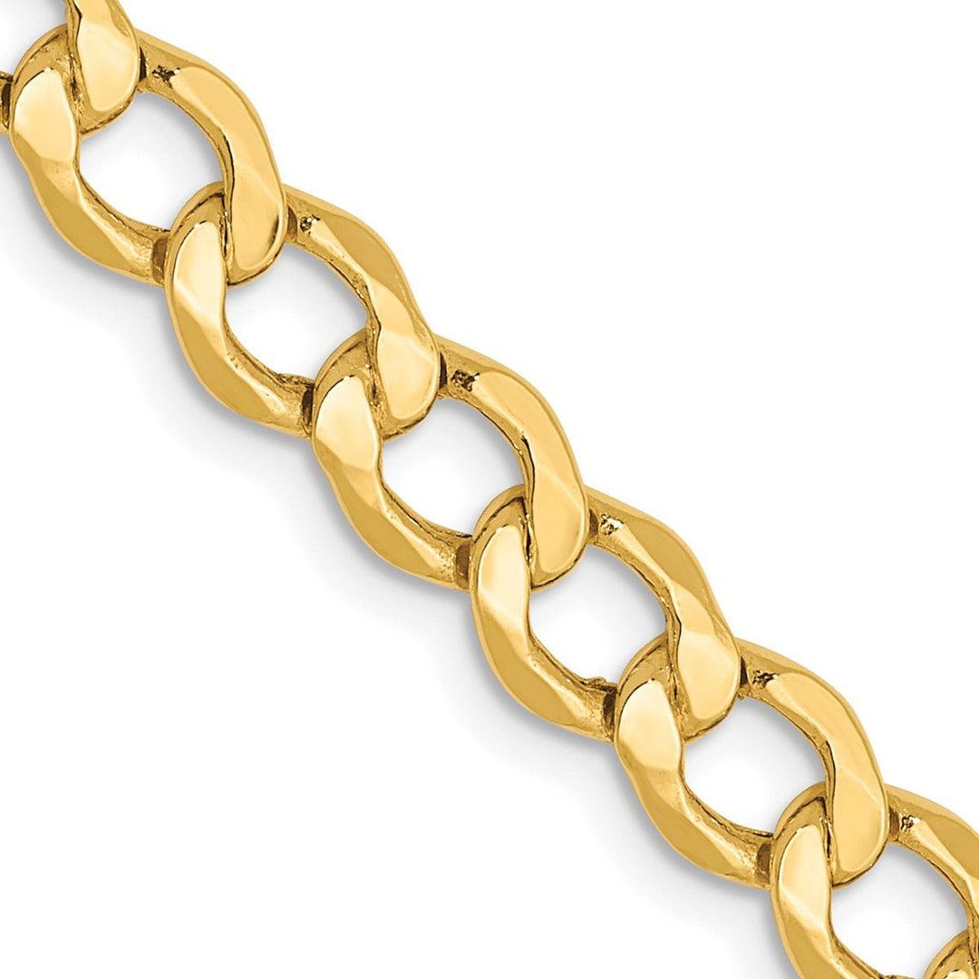 Gold 5.25mm Curb Chain, 24"