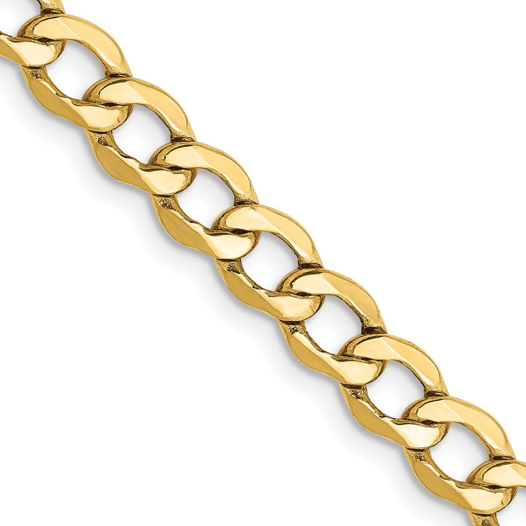 Gold 5.25mm Curb Chain, 24"