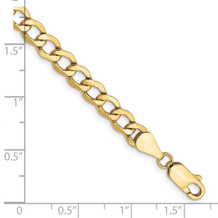 Gold 5.25mm Curb Chain, 8" - Chain - Design Jewellers Edmonton