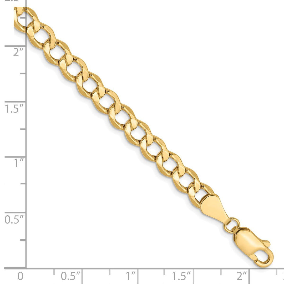 Gold 5.25mm Curb Chain, 8