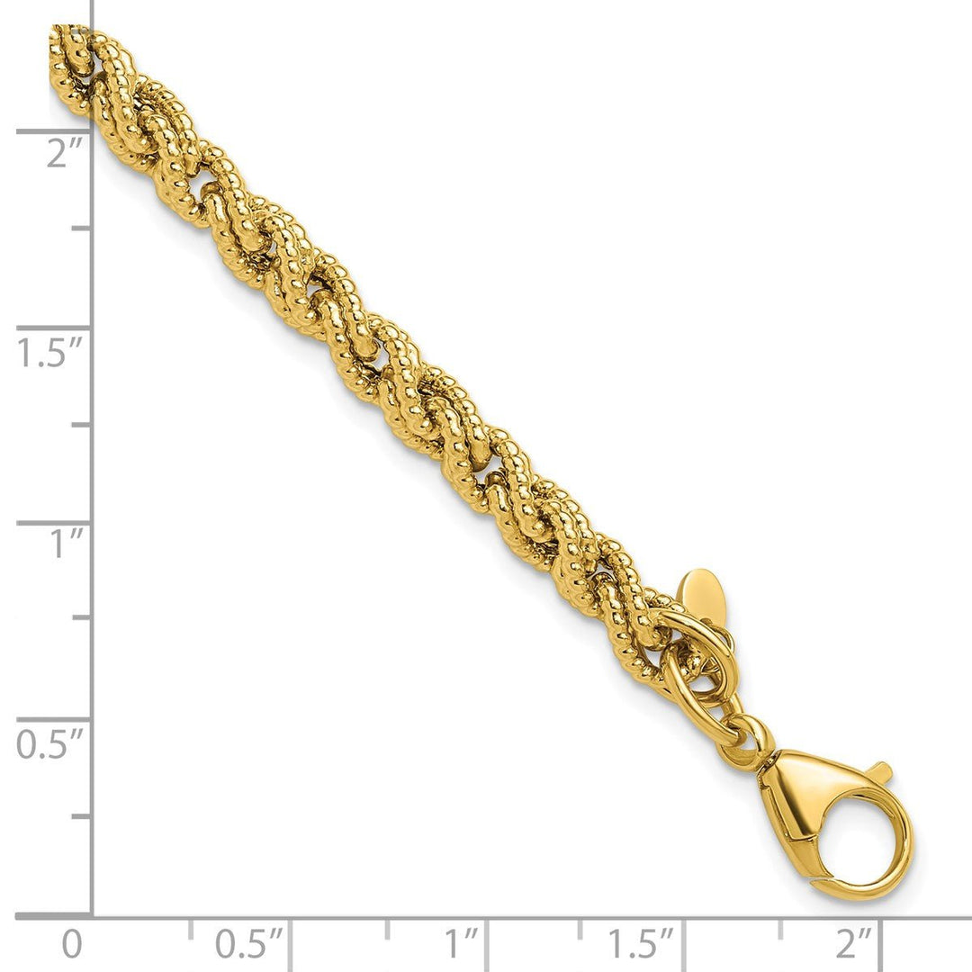 Gold 5.25mm Fancy Bracelet, 7.5