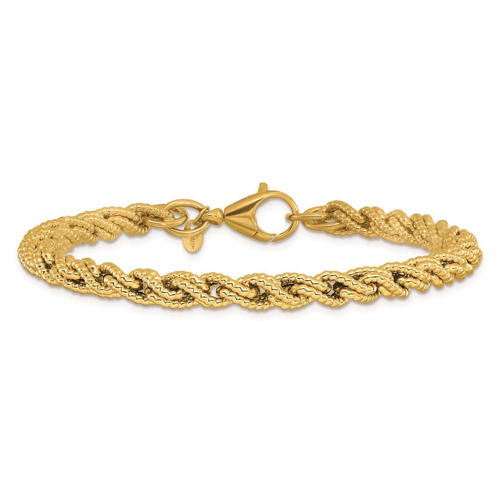 Gold 5.25mm Fancy Bracelet, 7.5" - Bracelet - Design Jewellers Edmonton