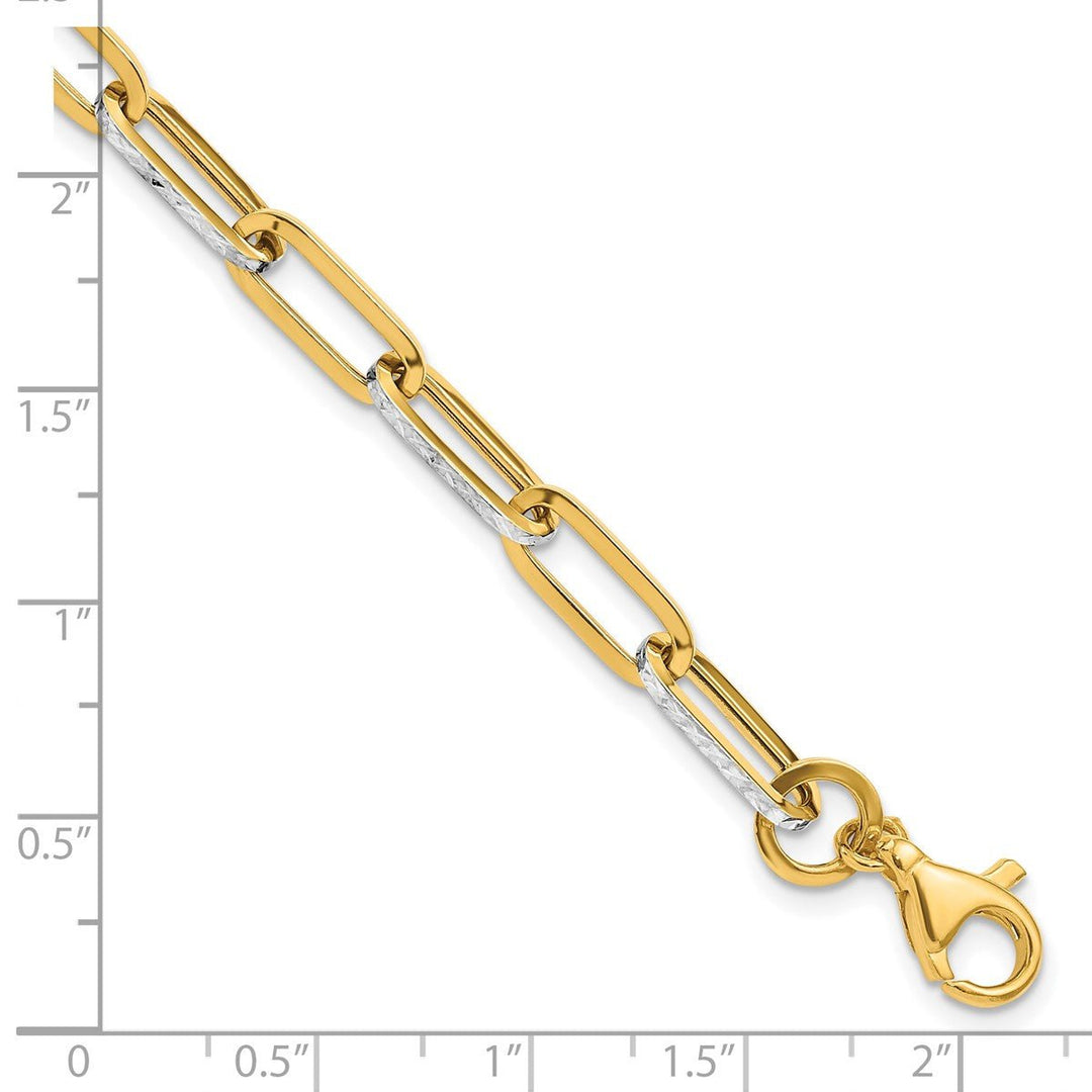 Gold 5.25mm Fashion Bracelet, 7.5