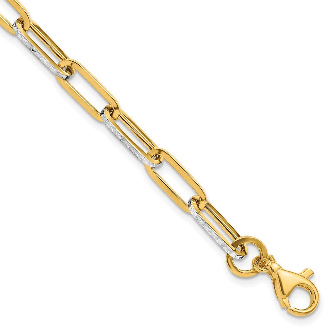 Gold 5.25mm Fashion Bracelet, 7.5"