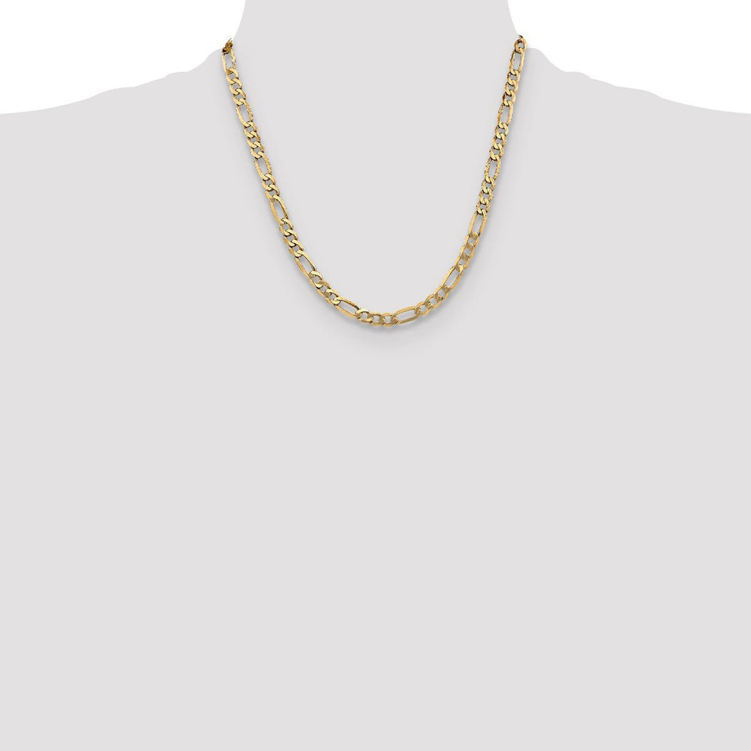 Gold 5.25mm Figaro Chain, 20