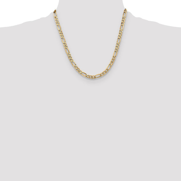 Gold 5.25mm Figaro Chain, 20" - Chain - Design Jewellers Edmonton