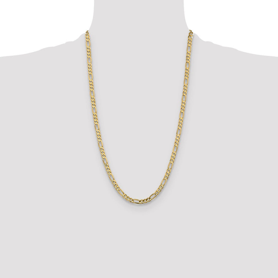 Gold 5.25mm Figaro Chain, 26