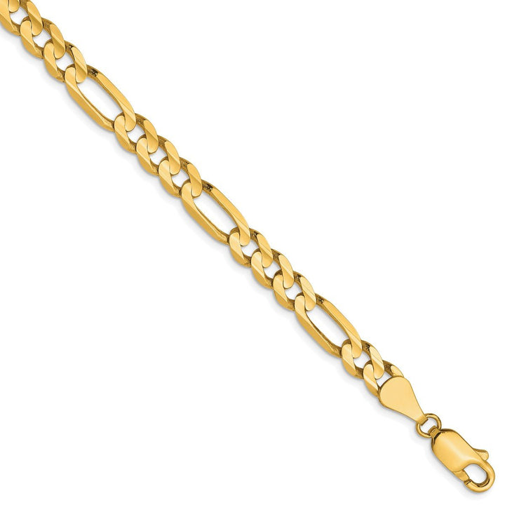 Gold 5.25mm Figaro Chain, 7" - Chain - Design Jewellers Edmonton
