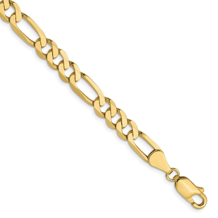 Gold 5.25mm Figaro Chain, 7" - Chain - Design Jewellers Edmonton