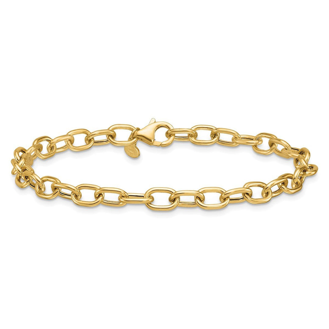 Gold 5.2mm Cable Bracelet, 7.5