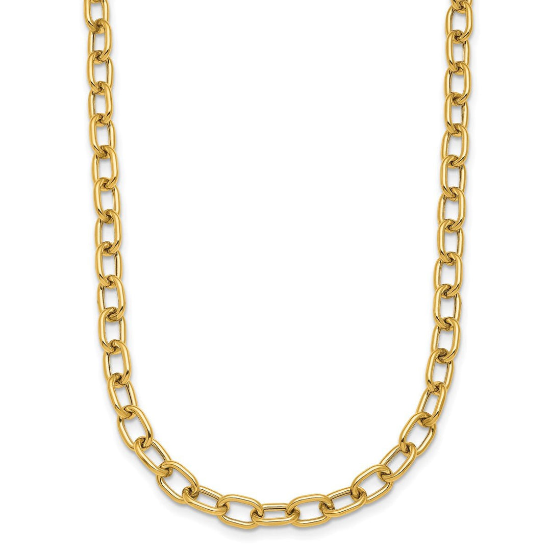 Gold 5.2mm Cable Chain, 16"