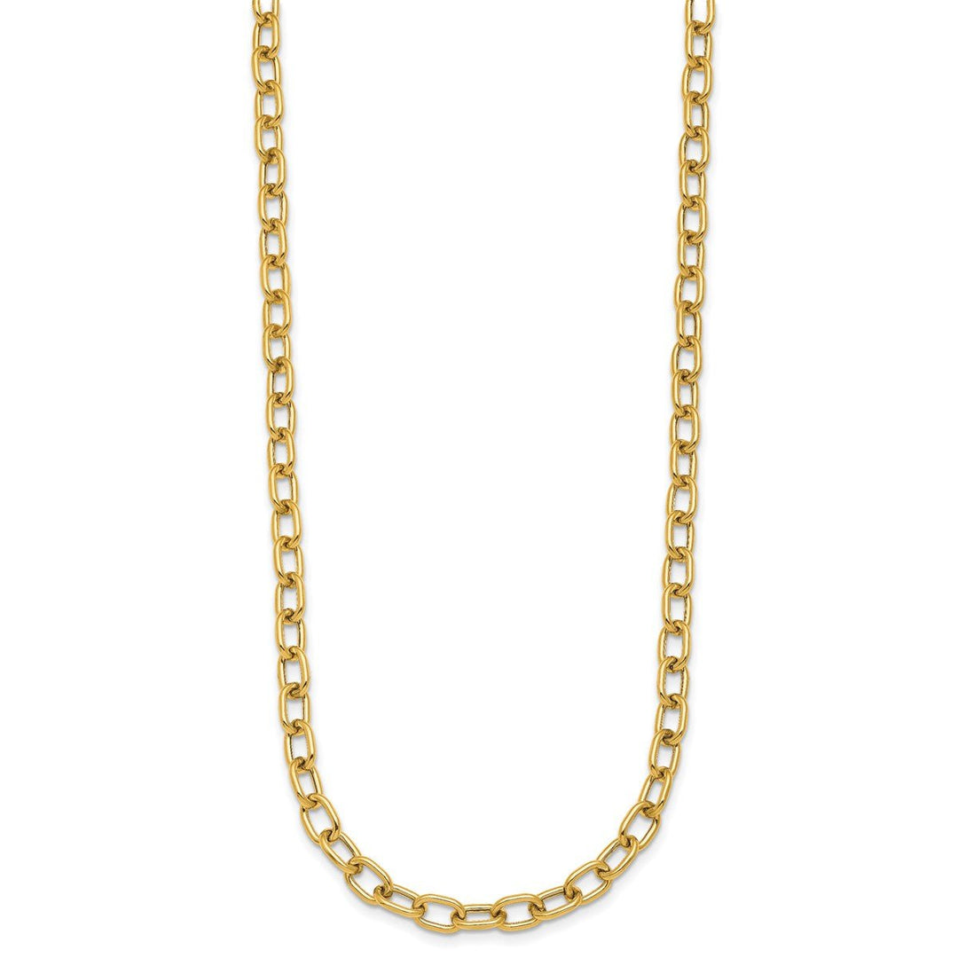 Gold 5.2mm Cable Chain, 16