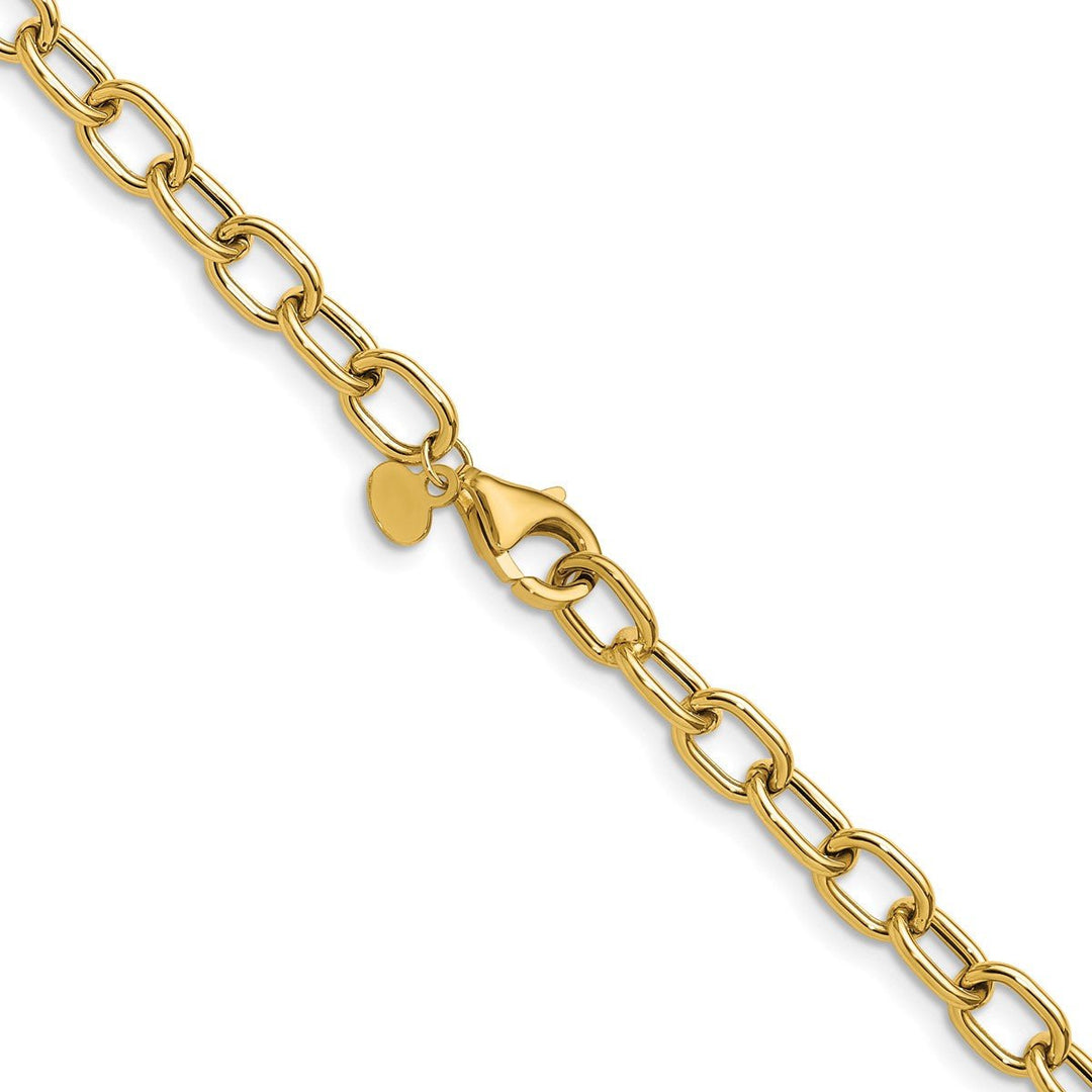 Gold 5.2mm Cable Chain, 16