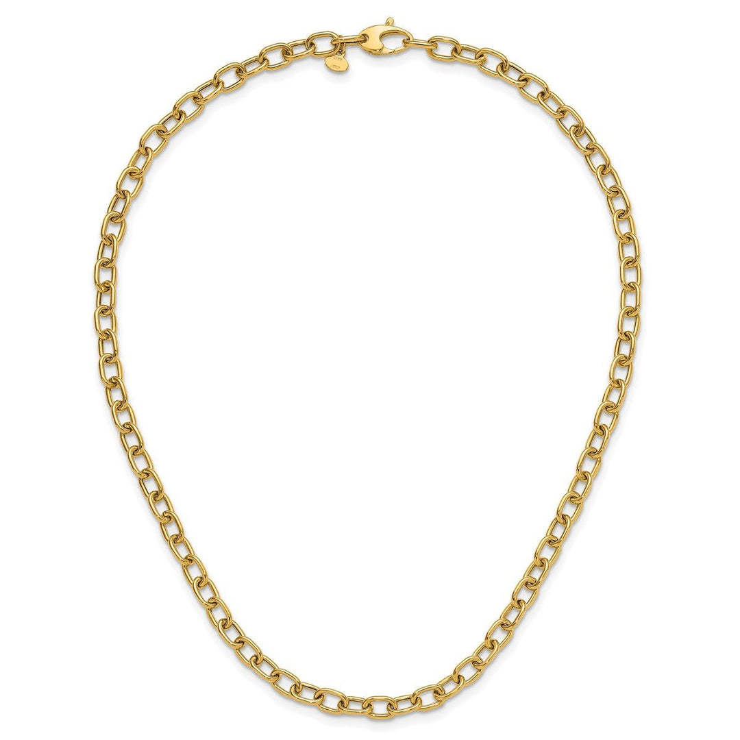Gold 5.2mm Cable Chain, 16