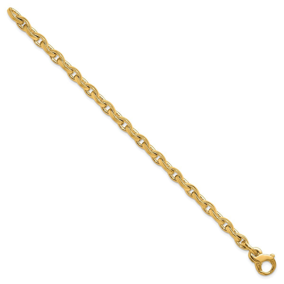 Gold 5.2mm Open Link Chain, 8