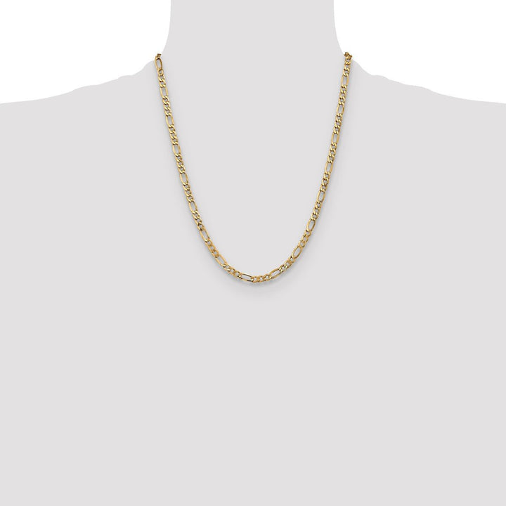 Gold 5.35mm Figaro Chain, 22" - Chain - Design Jewellers Edmonton