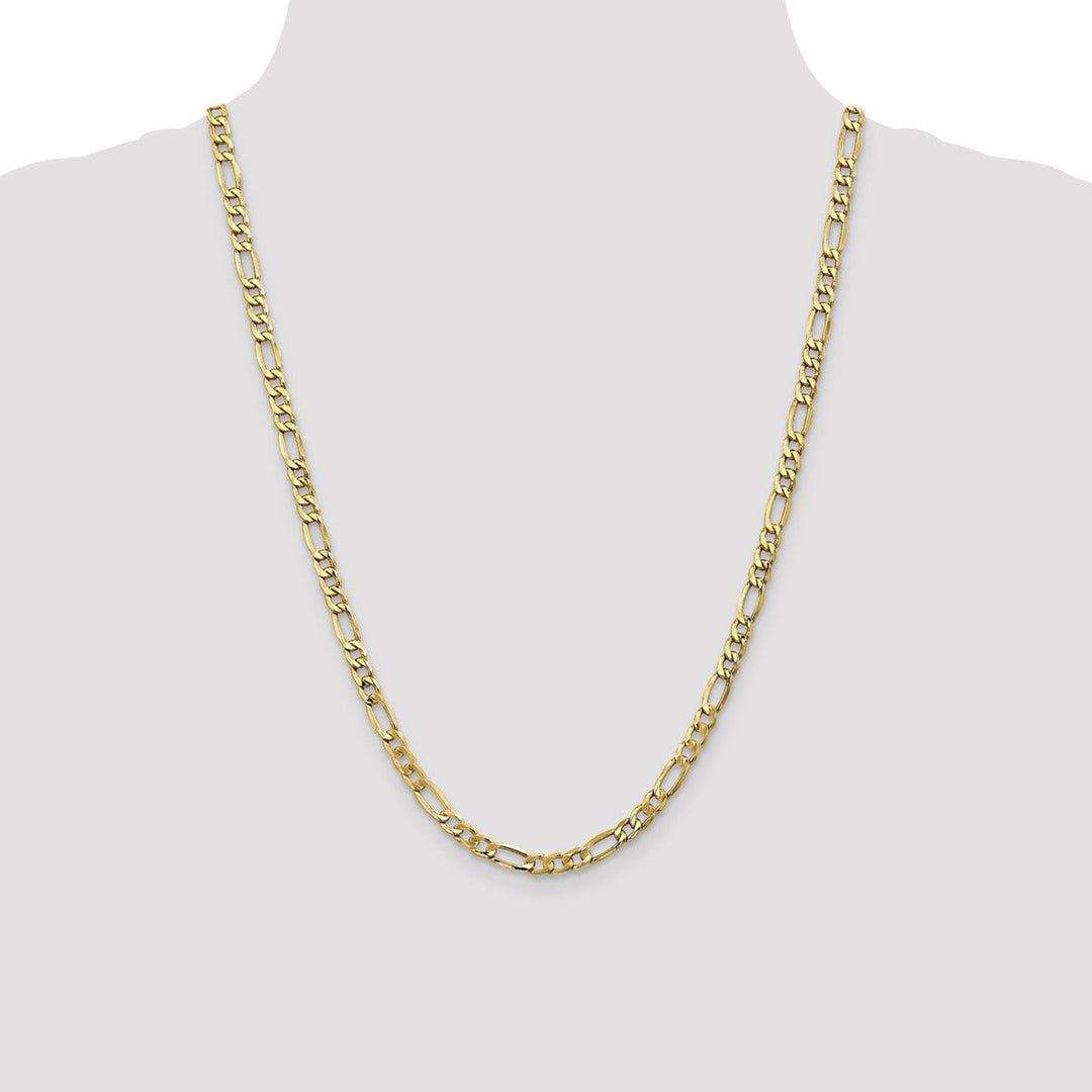 Gold 5.35mm Figaro Chain, 24