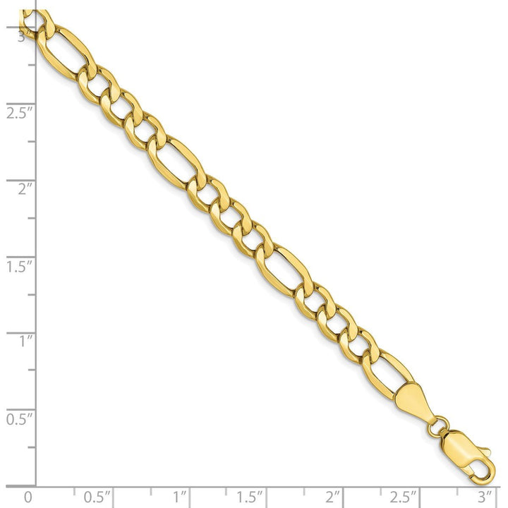 Gold 5.35mm Figaro Chain, 7" - Chain - Design Jewellers Edmonton
