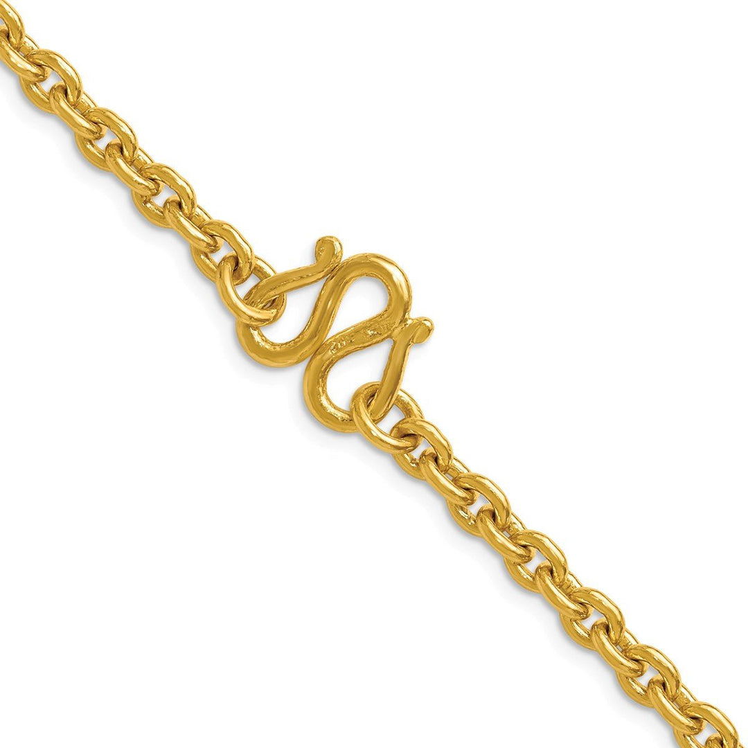 Gold 5.4mm Cable Chain, 24