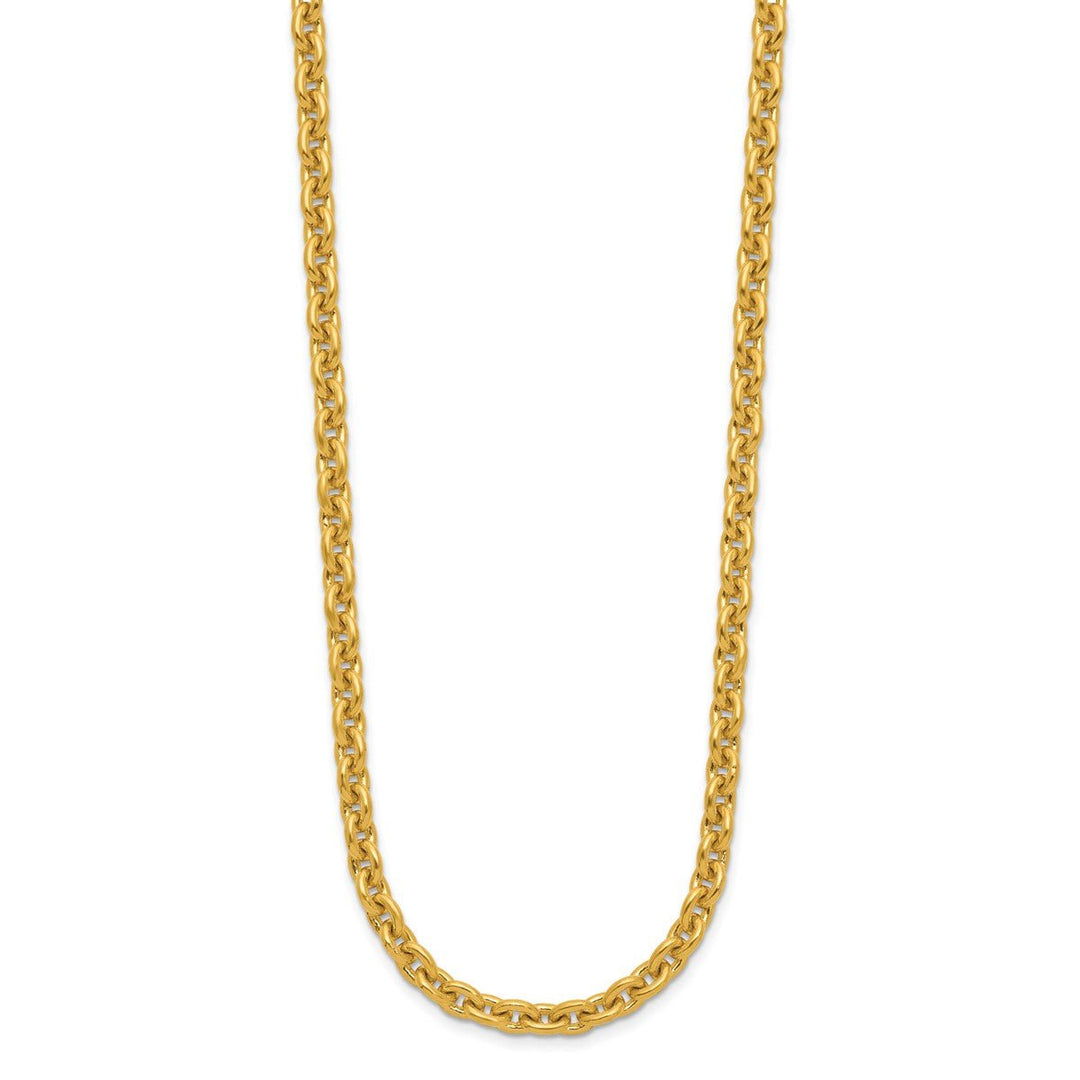 Gold 5.4mm Cable Chain, 24