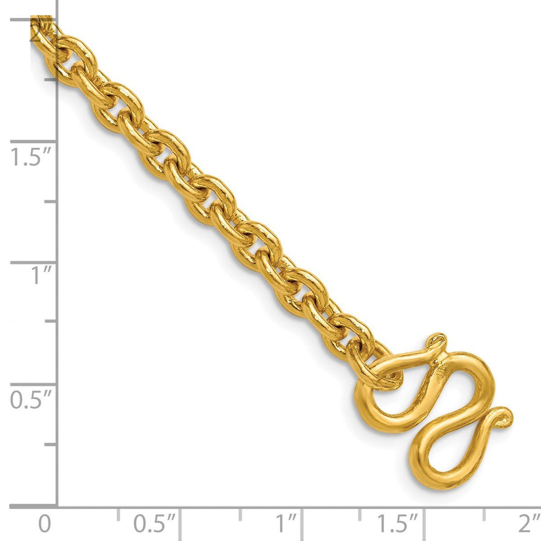 Gold 5.4mm Cable Chain, 24